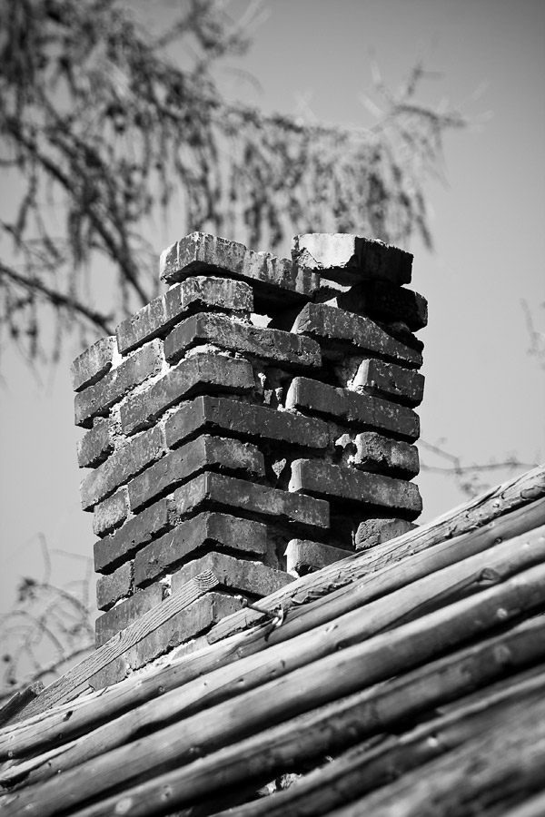 abandoned chimney